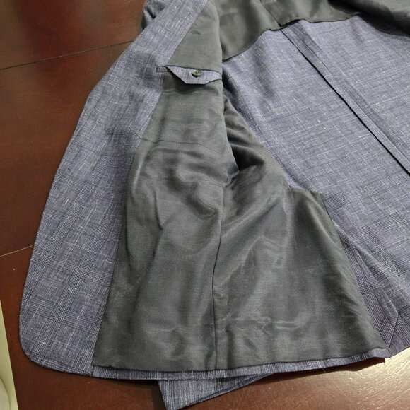 ZEGNA Linen/Wool Single-Breasted Plaid Suit - Picture 15 of 16